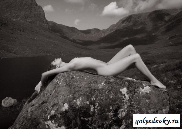 Одинокая тёлочка на камнях