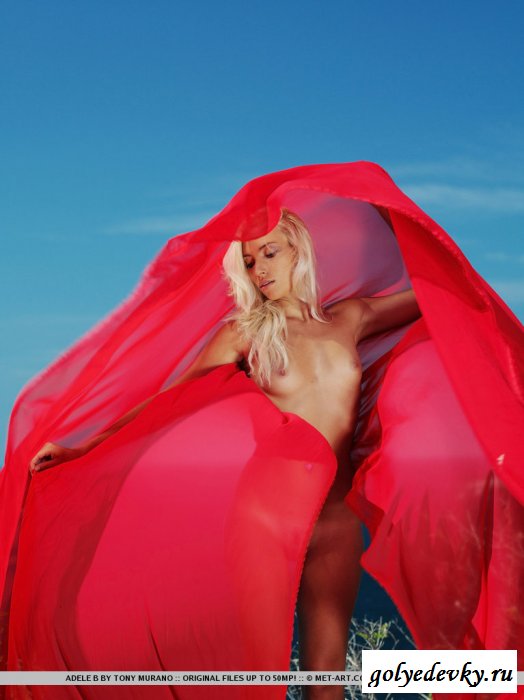 Обнаженная богиня танцует с красным саваном