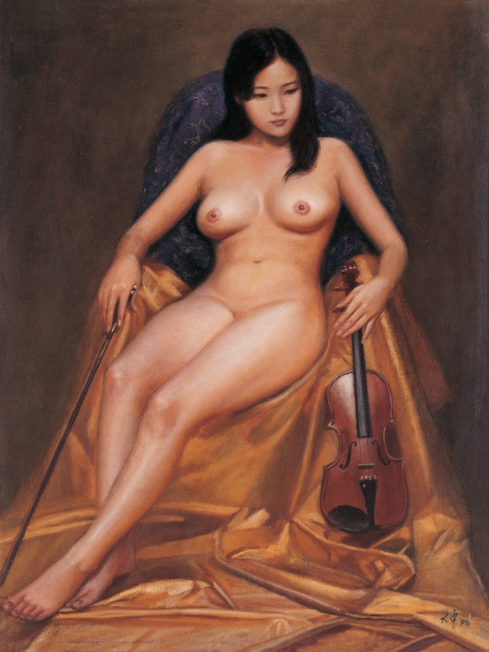 Голые молодые монголки