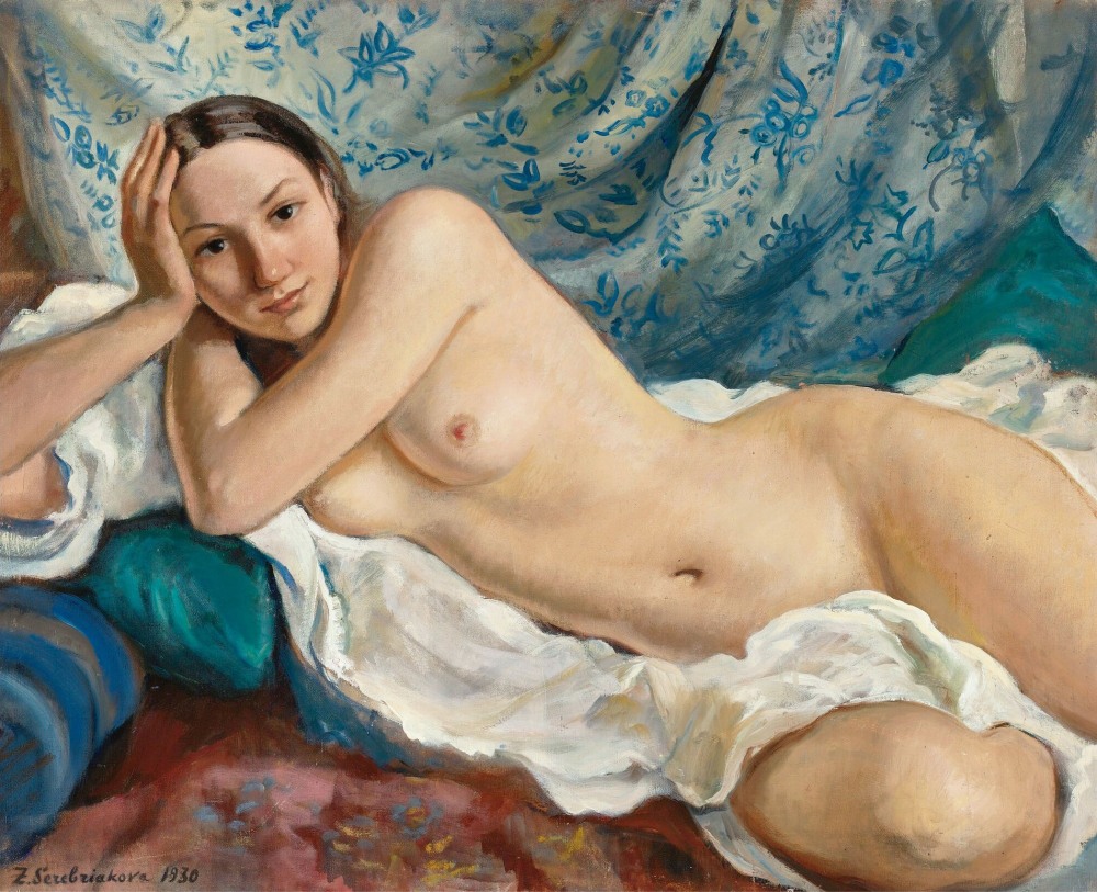 Серебрякова Зинаида ню в бане