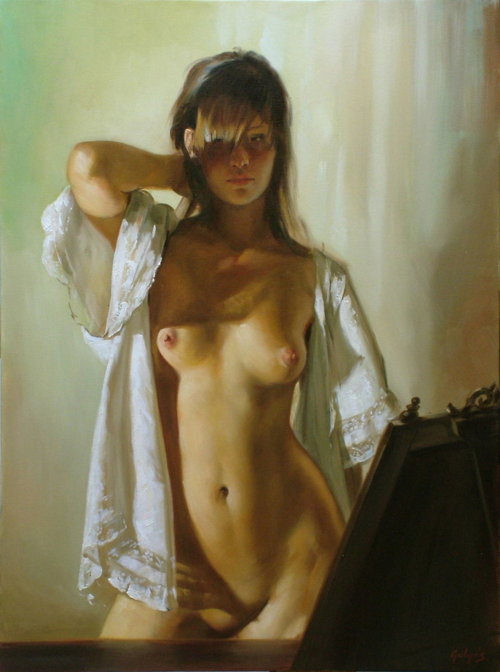 Красивые голые женщины в доме