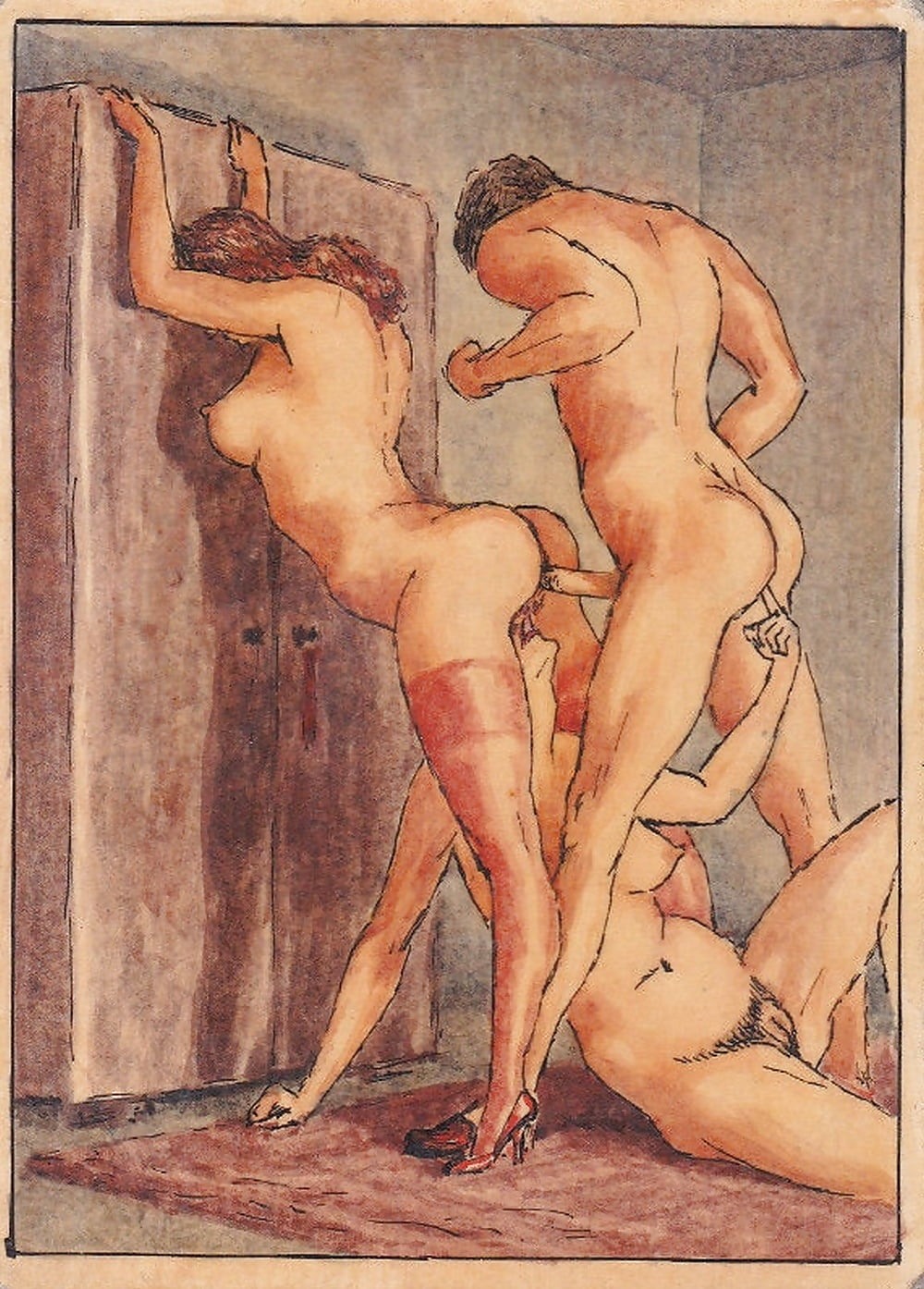 Эротическая клизма ретро