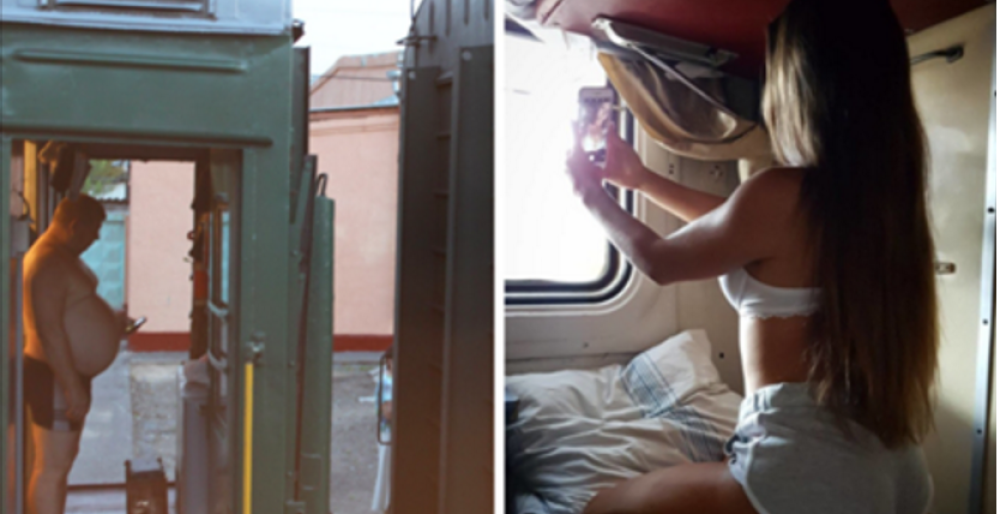 Голые женщины в плацкарте