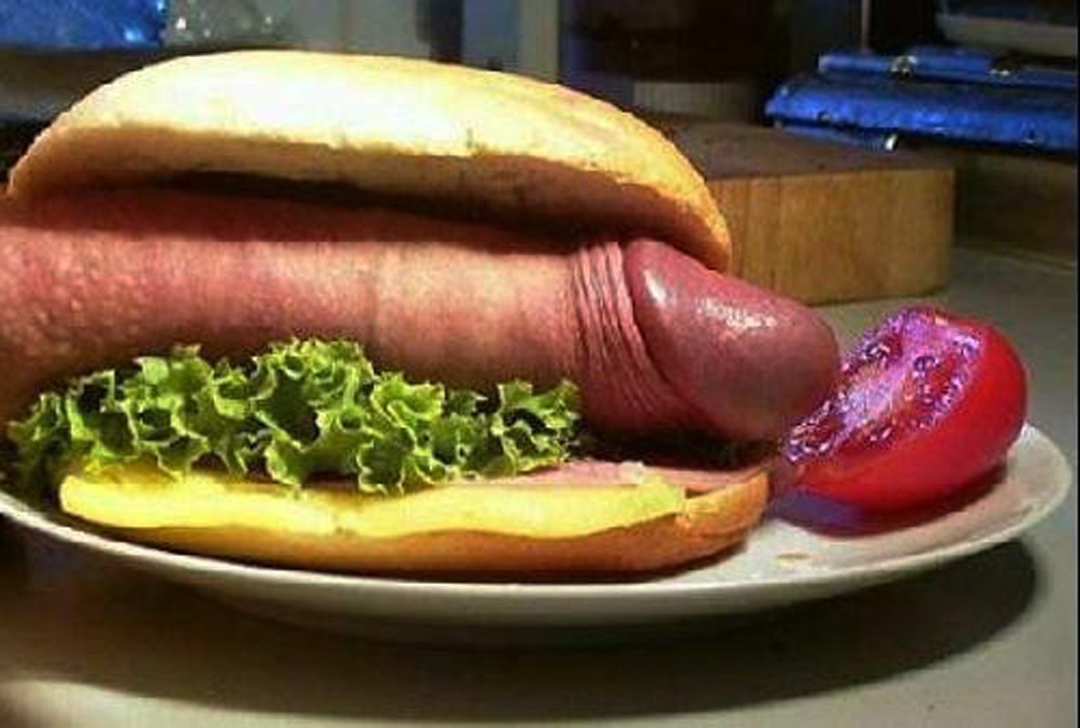 Cock hotdog