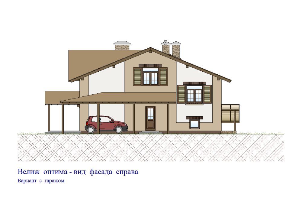 Маркировка фасада справа