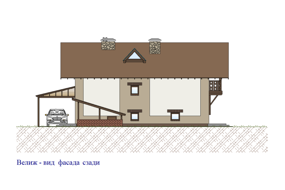 Фасад вид сзади