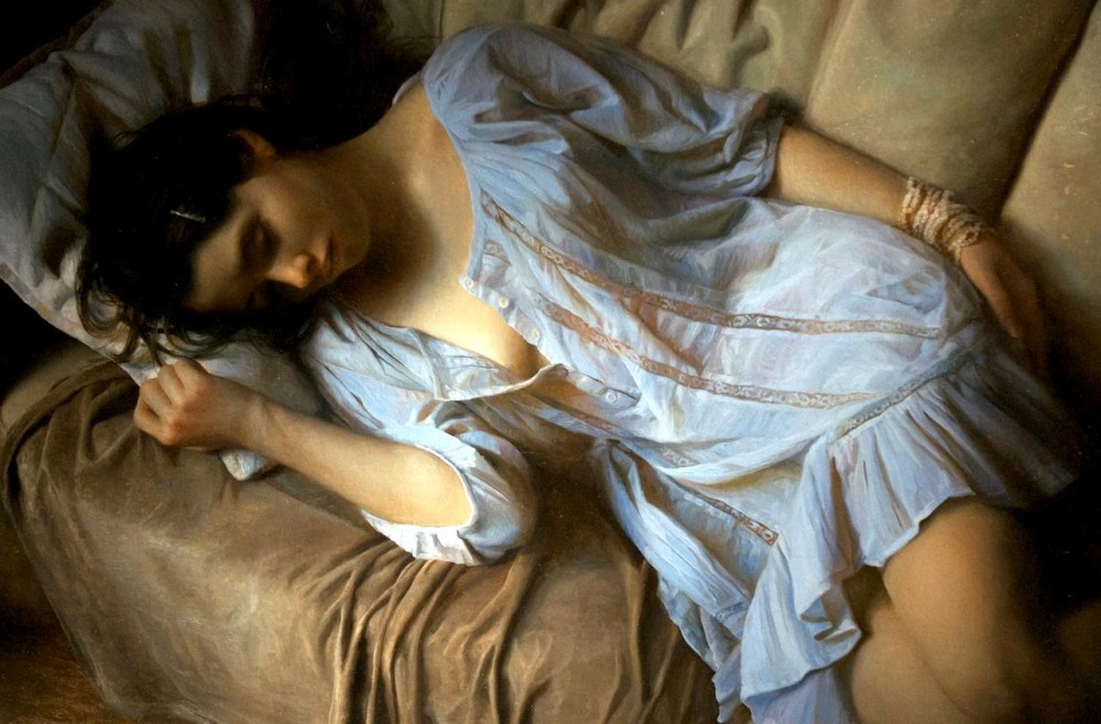 Грудь спящей