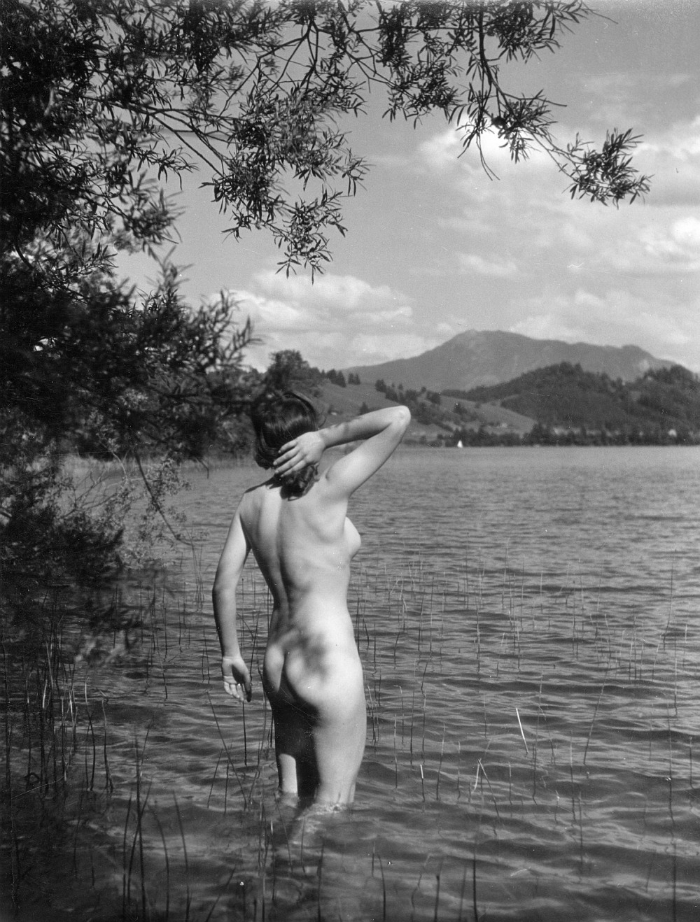 Ретро женский пляж голышом