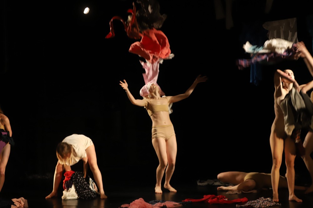 Перфоманс с голыми женщинами