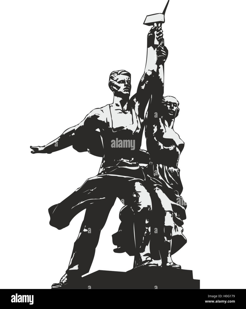 Павильон 71 тракторист и колхозница
