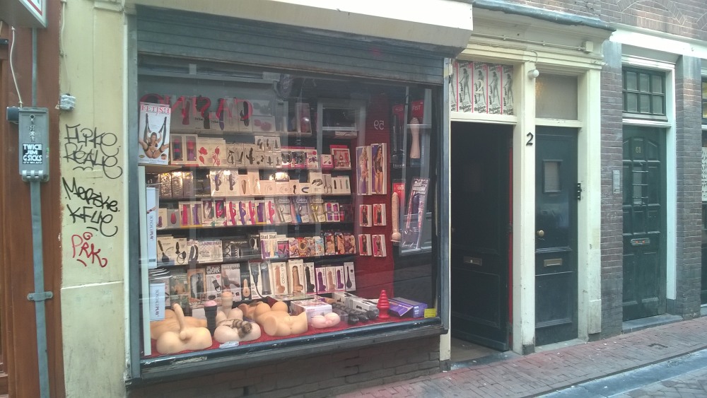 Улица красных фонарей Амстердам бордели