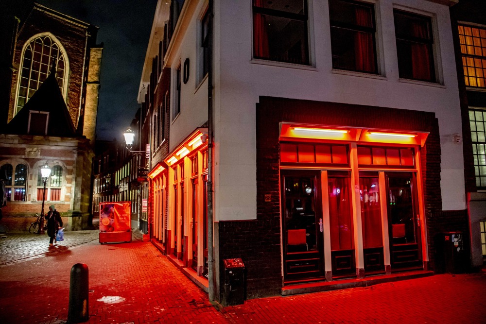 Квартал красных фонарей в Амстердаме