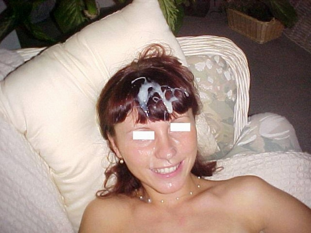 Кончил на волосы домашнее