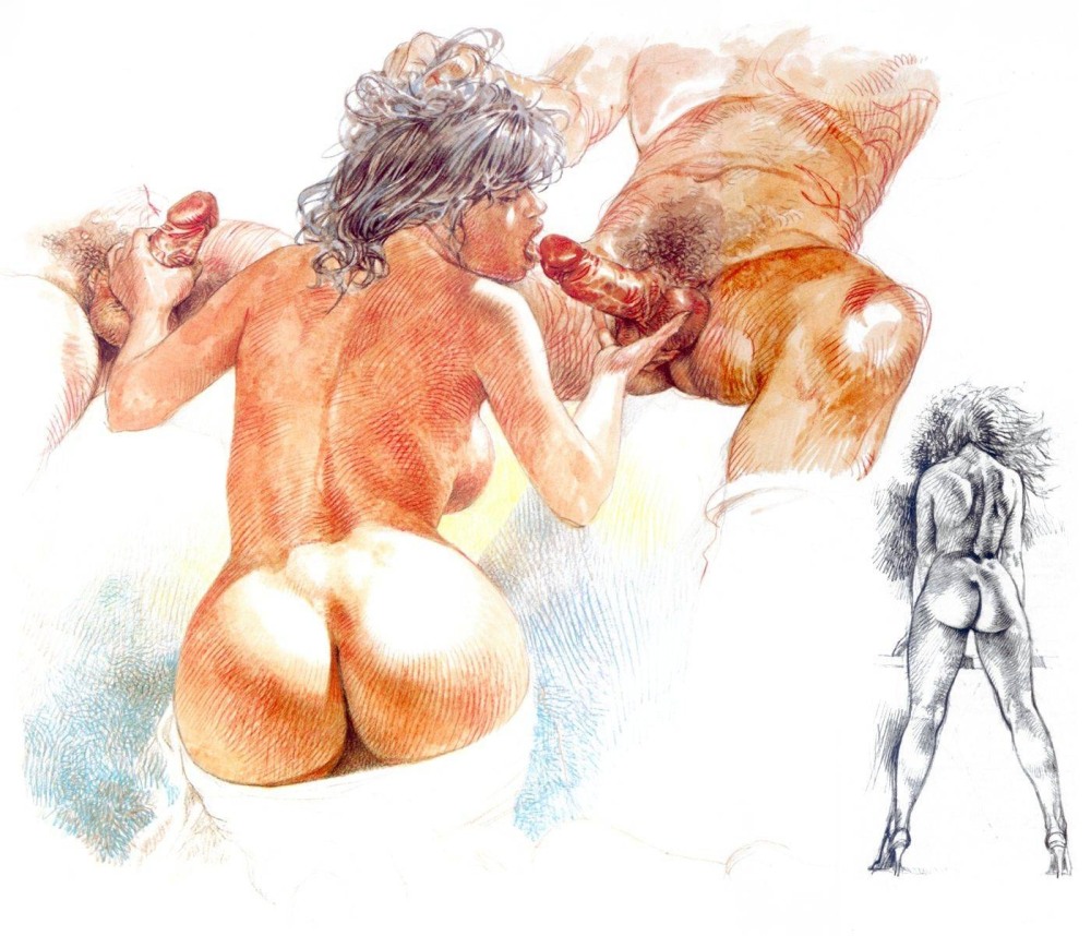 Эротические групповые рисунки