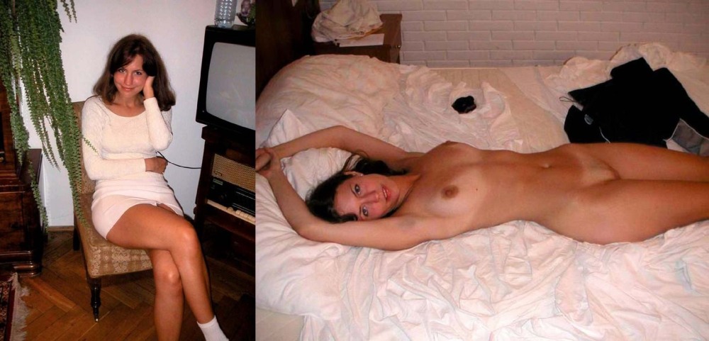 Девушка раздевается перед парнем