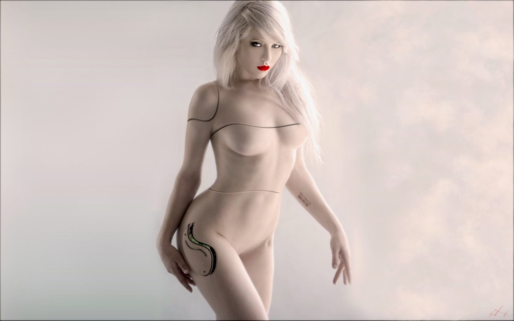 Голые женщины с белой кожей