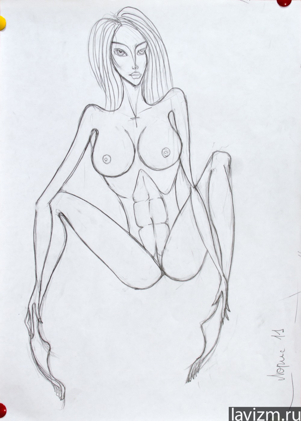 Красивые рисунки голых женщин