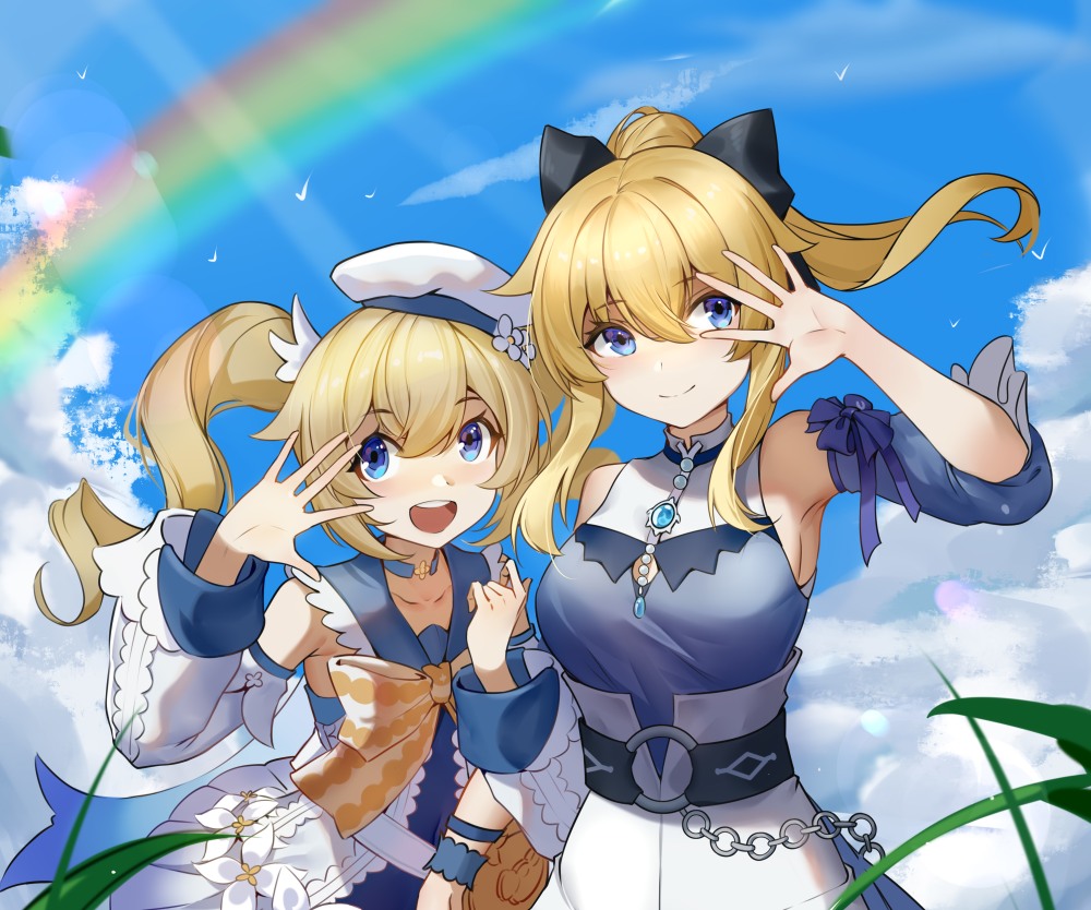 Барбара и Джинн Genshin Impact