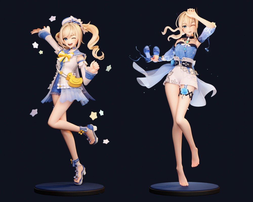 Барбара лето Геншин Импакт скин