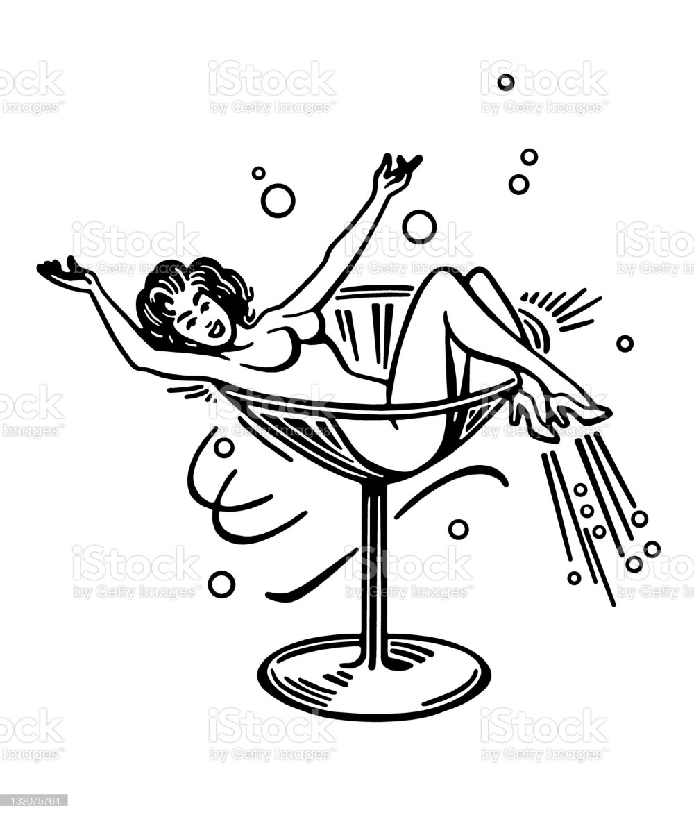 Девушка с бокалом