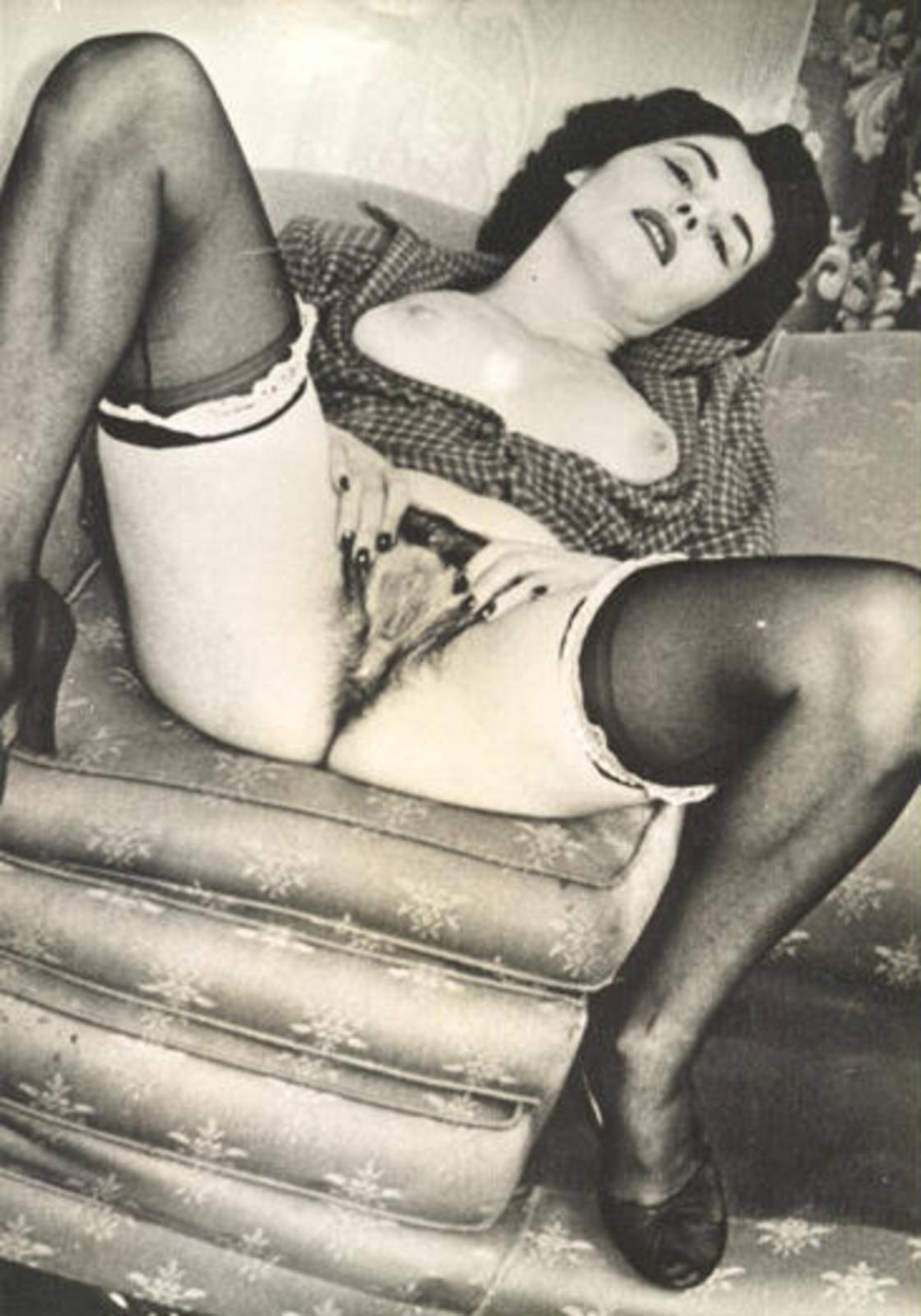 Черно белая ретро порнография