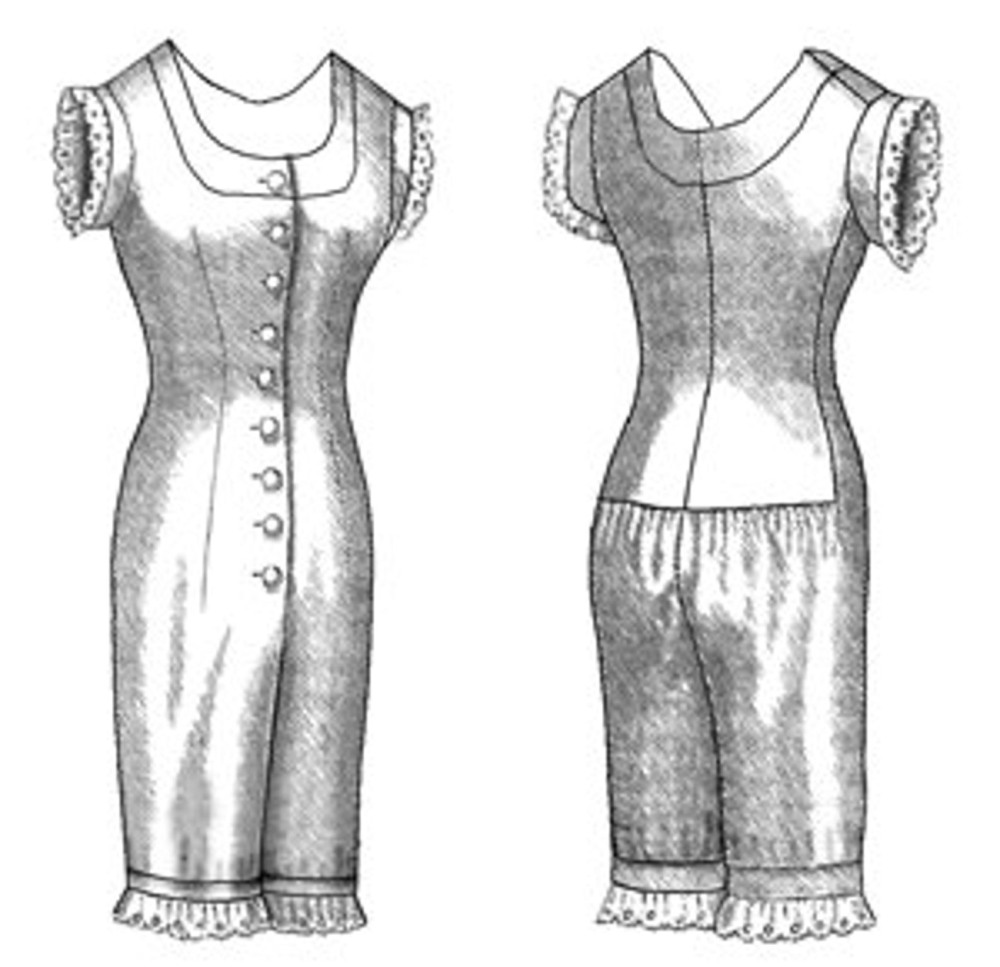 Викторианские ночные сорочки лекала