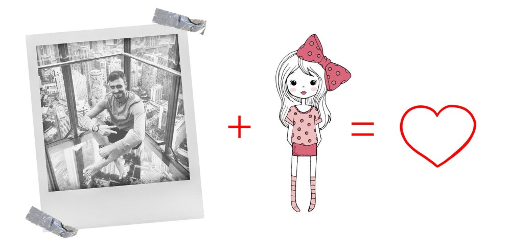 Девушка на море в купальнике черном