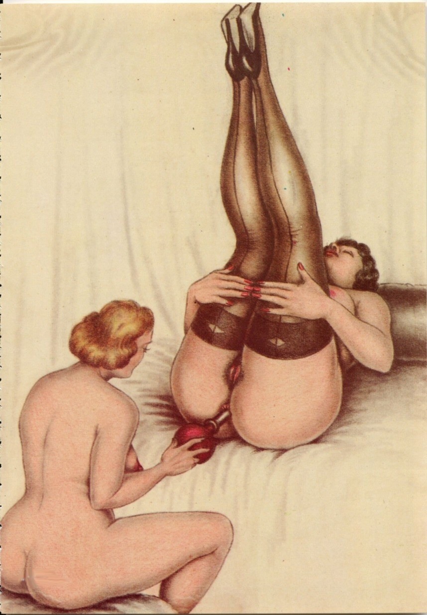 Эротические рисунки клизма
