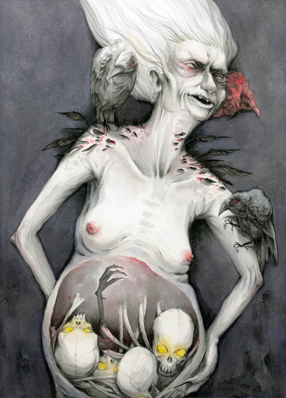 Баба Яга голая арт