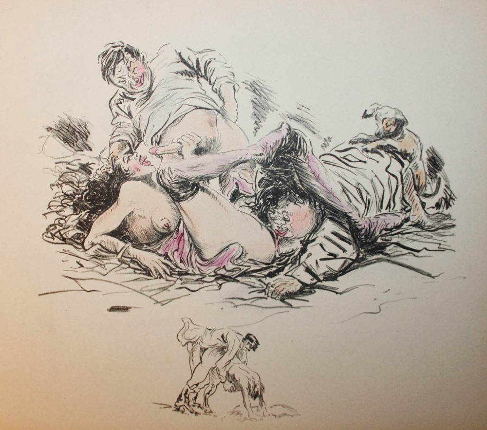 Эротические рисунки ретро