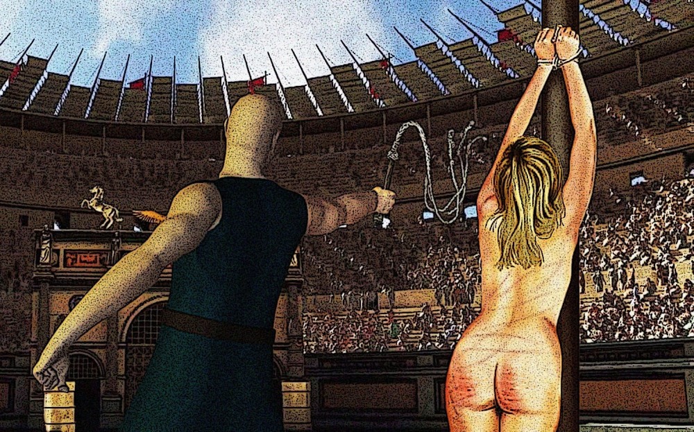 Наказание голых женщин кнутом