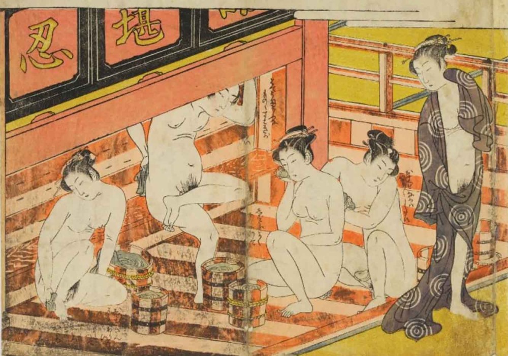 Эро арт японские общественные бани