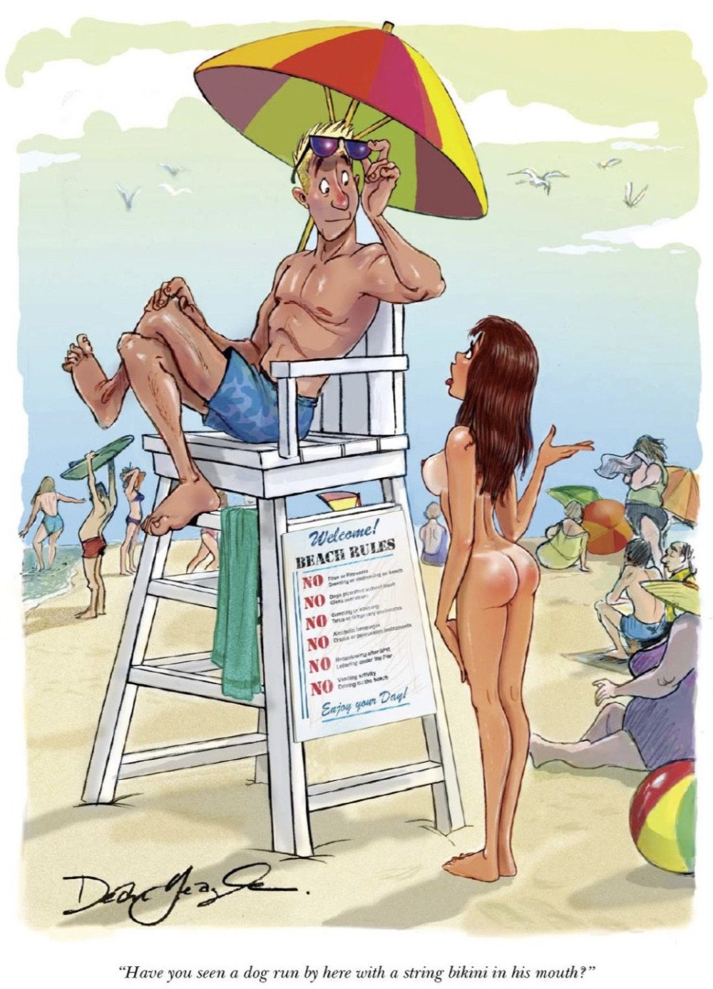 Эротические карикатуры из журнала