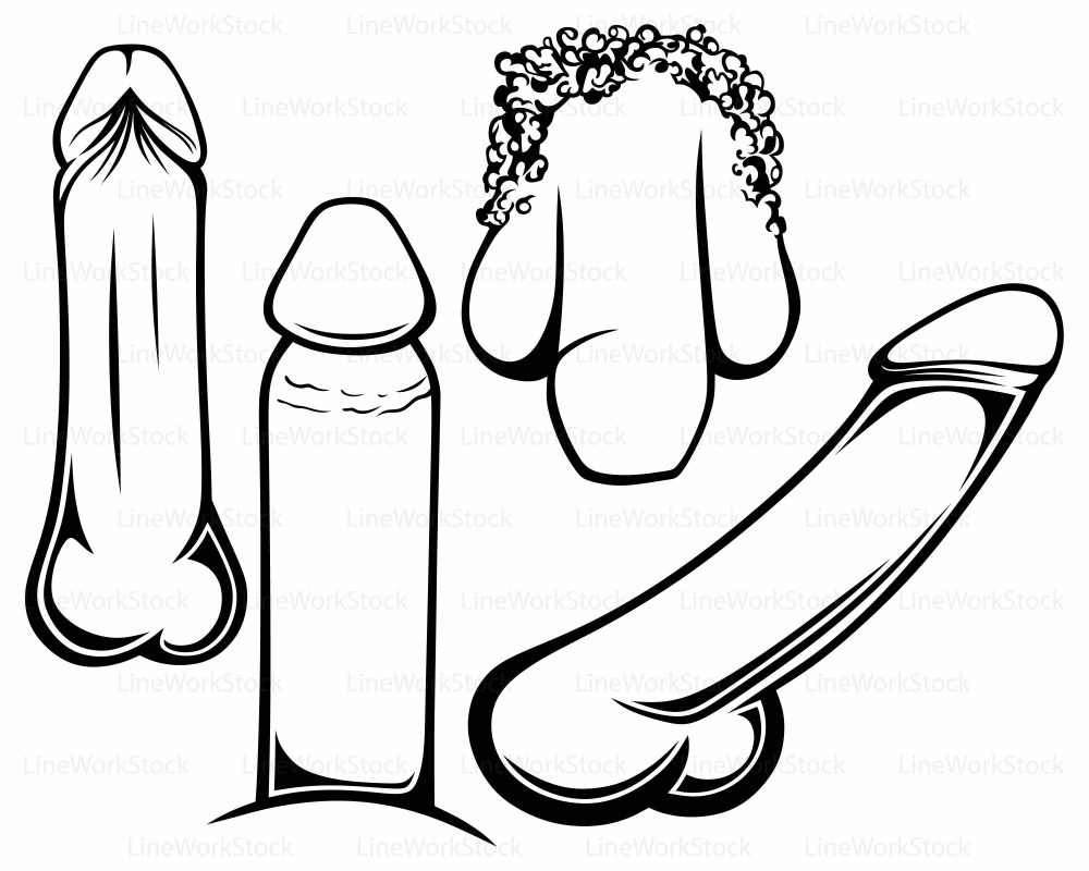 Нарисованный хуй на белом фоне