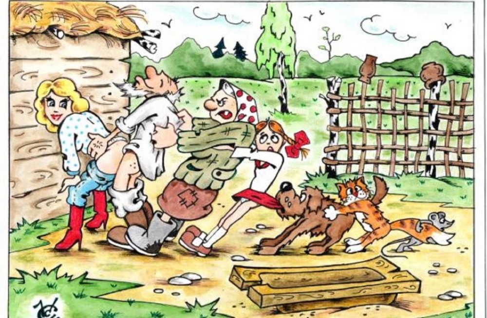 Эротические карикатуры на сказки