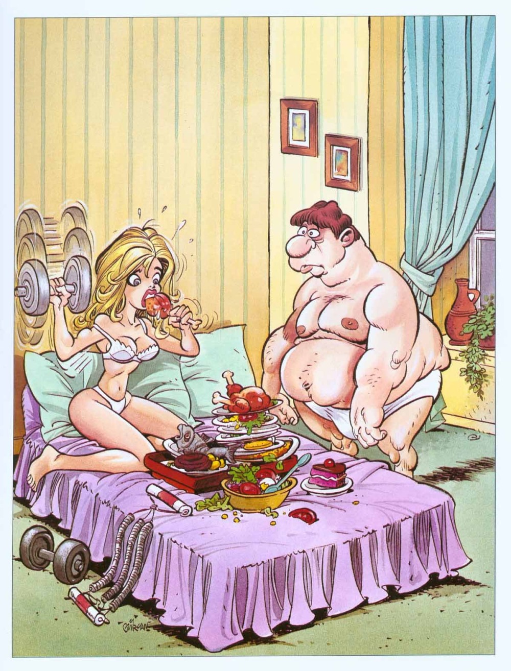 Эротические иллюстрации Веселые
